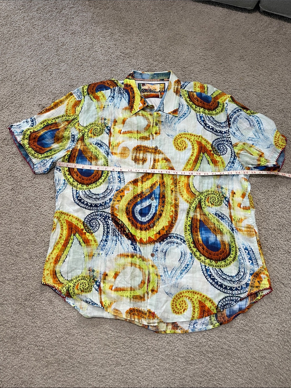 Robert Graham Paisley Linen Shirt - Picture 5 of 8